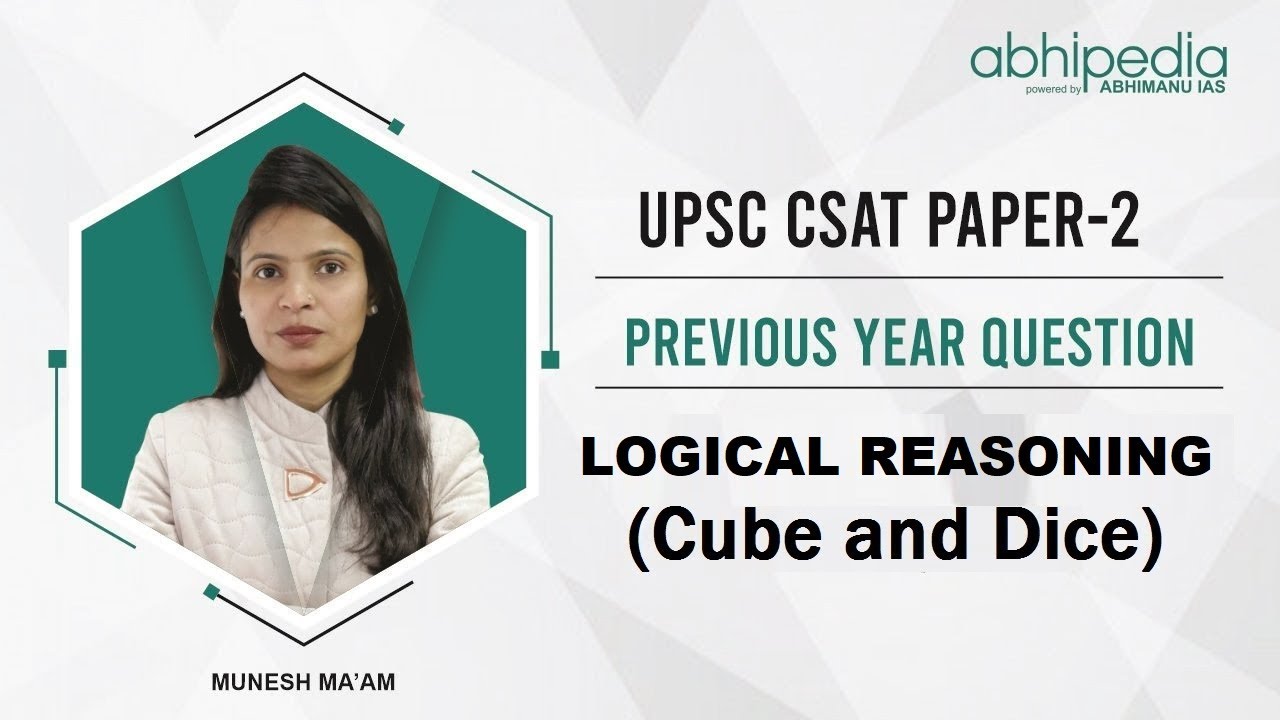 UPSC General Studies Paper II | Previous year questions I  Cube and Dice I By Munesh Ma'am