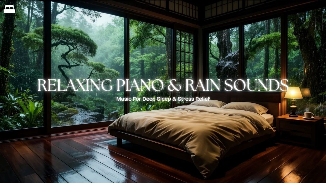Deep Sleep Music: Relaxing Piano & Rain Sounds for Stress Relief, Insomnia & Meditation