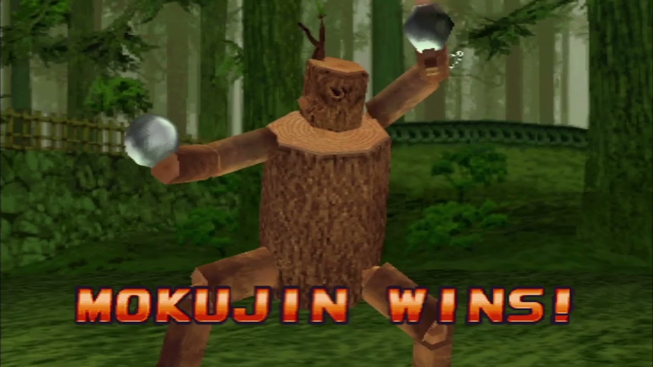 Tekken 3 — Мокуджин (вступление и победные позы)
