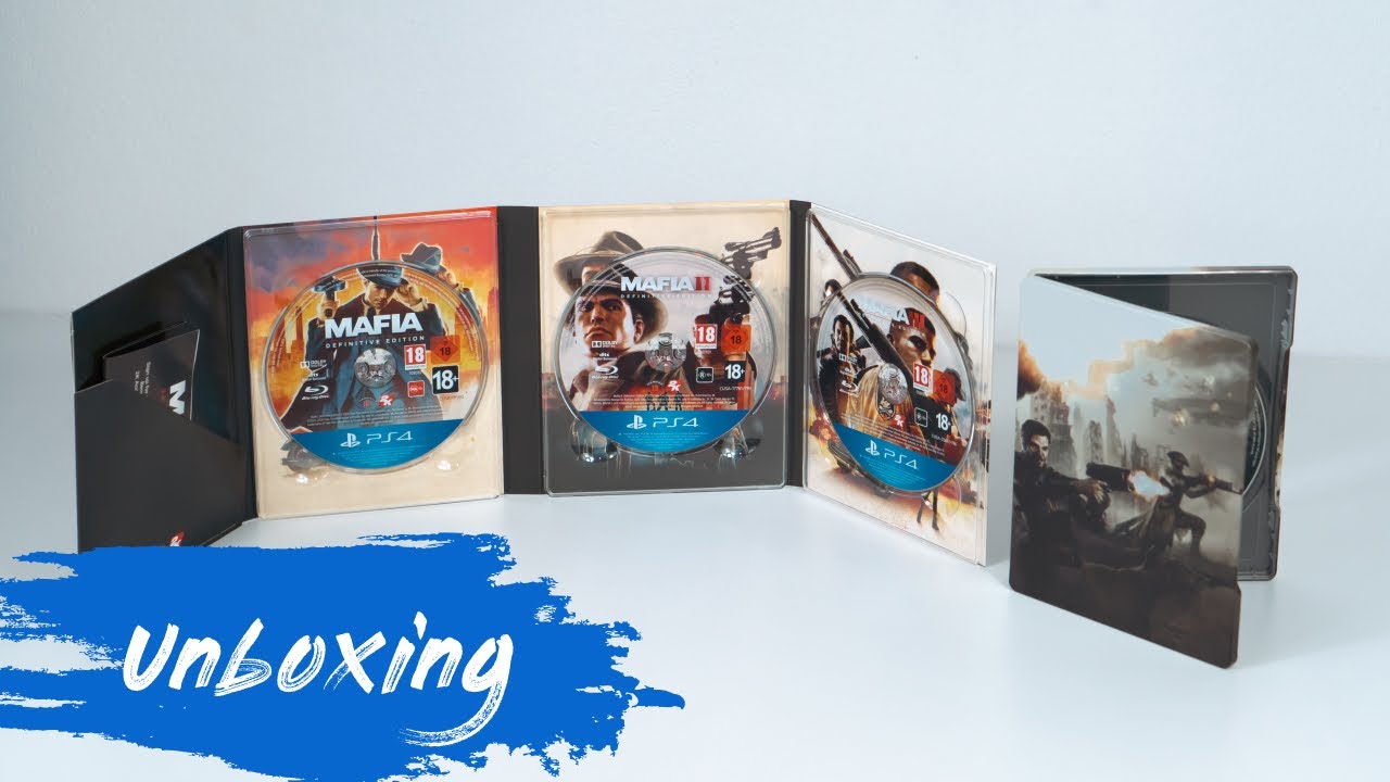 Mafia Trilogy + Fallout 4 Steelbook Edition Unboxing