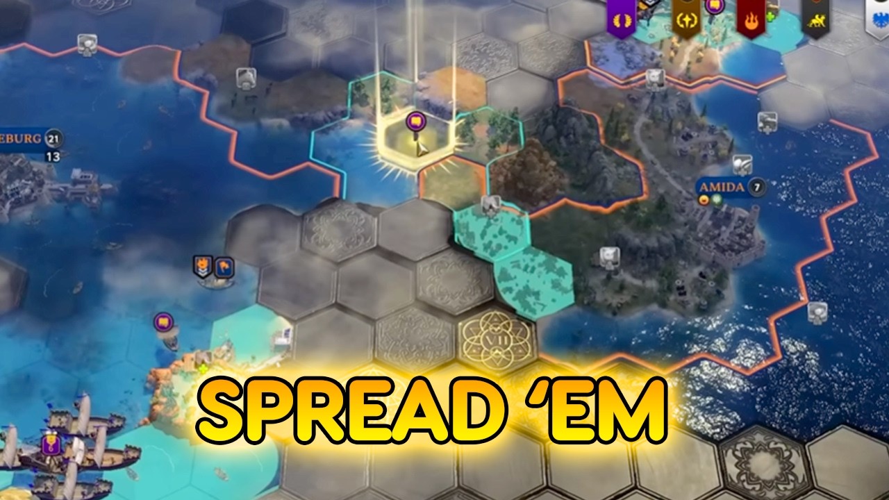 Time to Spread our Religion to make some RELICS - Civ 7 - Augustus - Rome - Exploration Age