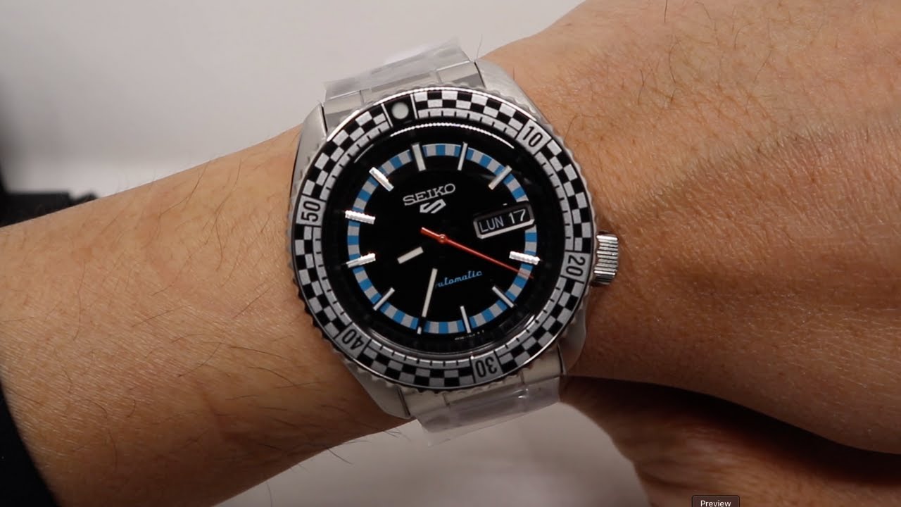 Seiko 5 Sports Black & White ‘Checker Flag’ Special Edition SRPK67K1