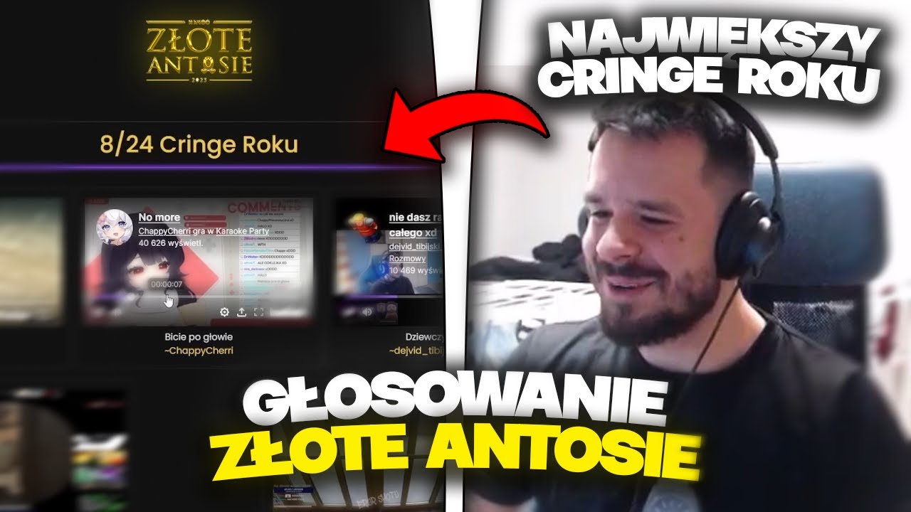 TAKEFUN - GŁOSOWANIE NA ZŁOTE ANTOSIE, NAJWIĘKSZY CRINGE ROKU