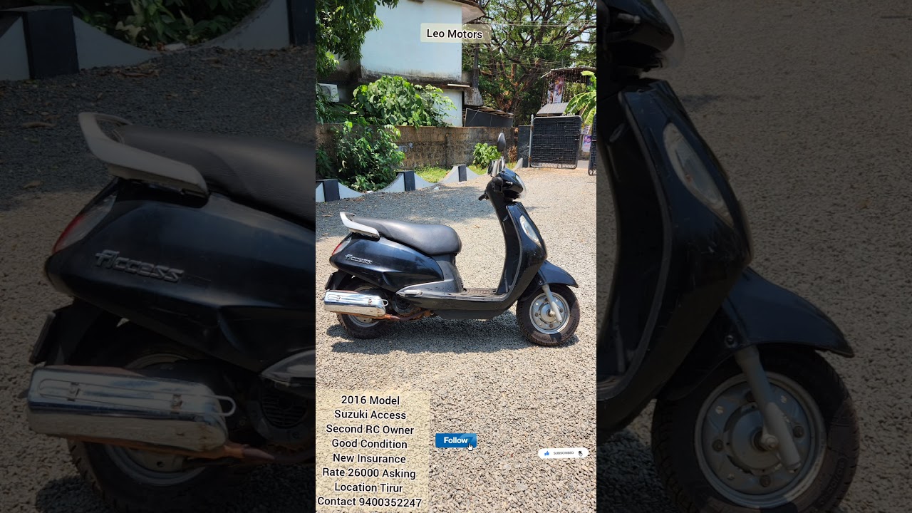 2016 Model Suzuki Access Contact 9400352247#automobile #tirur #scooty #malappuram #scooter #access