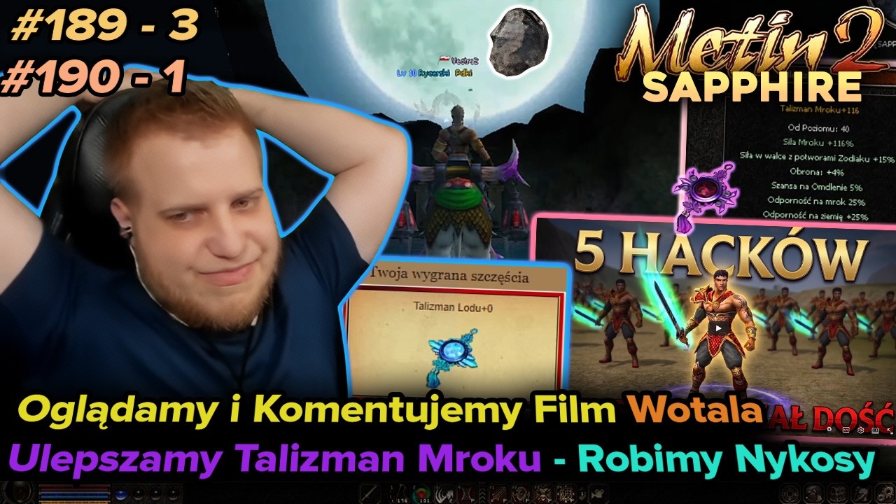 Sabal - Metin2 - Sapphire - Oglądamy film od Wotal, ulepszamy Talizman i robimy Nykosy - 91-3 92-1