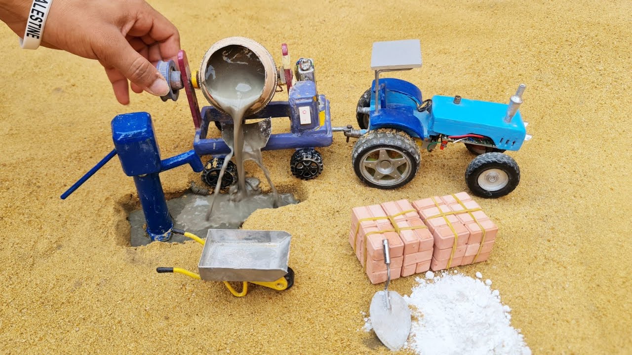 diy tractor making mini concrete | mini tractor | hanoi mini tractor @Minirustic  Hp Mini