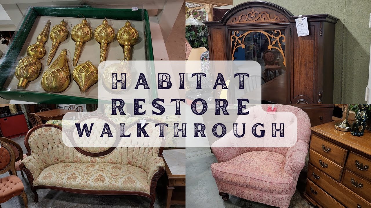 Quick Habitat ReStore Walkthrough #shopping #christmas #decor #vintage