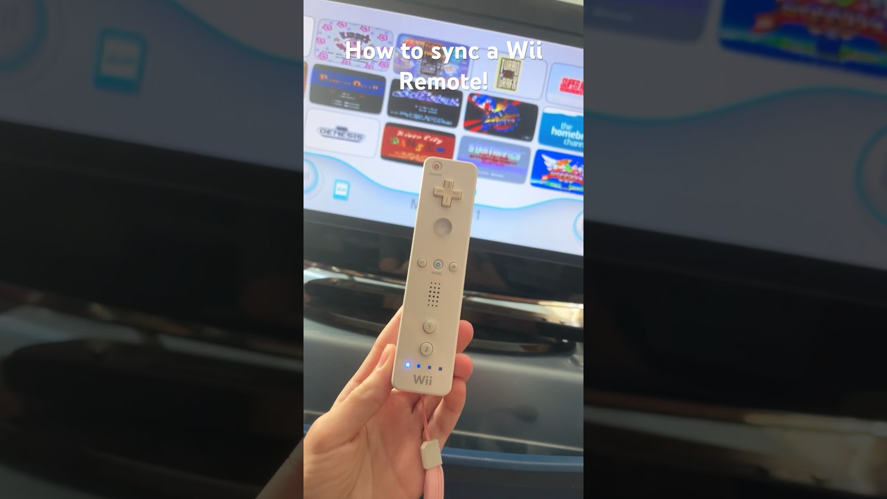 How to easily sync a Wii remote! #nintendo #retrogaming #wii #wiisports #gamecube #wiiremote #sync