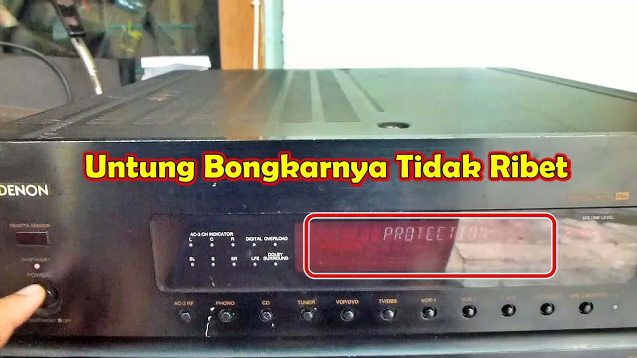 Servis Denon AV Sourround Amplifier AVC-3800 Rusak Protec