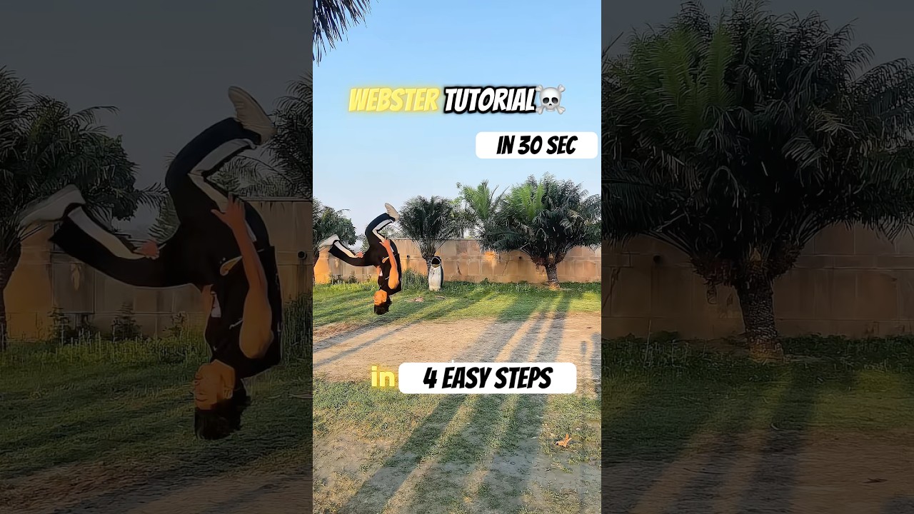 Webster flip in 30sec step-by-step  #fliptutorial #easyflips