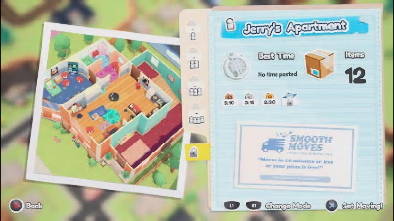 100% Walkthrough Moving Out Level #05 Jerry’s Apartment