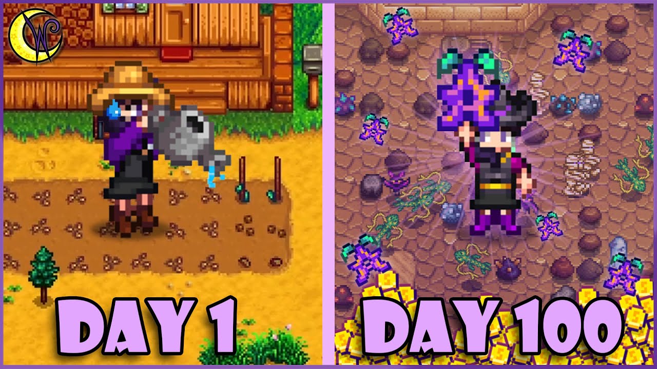 Я играл в 100 дней Stardew Valley и сделал ВСЕ