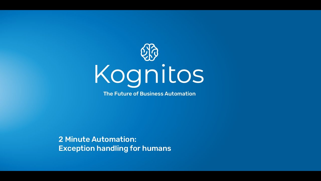 Kognitos in 2min: Human Exception Handling