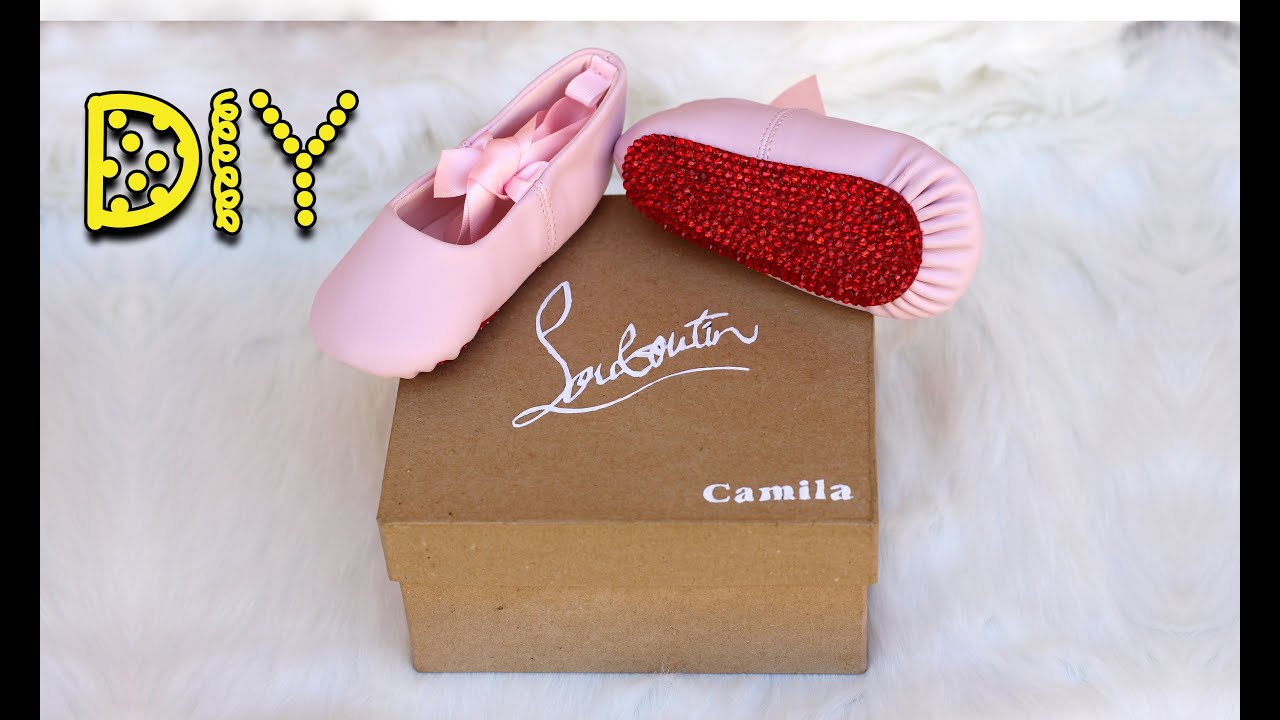 DIY Bling Baby Red Bottoms & Shoe Box - Christian Louboutin Inspired || Lucykiins