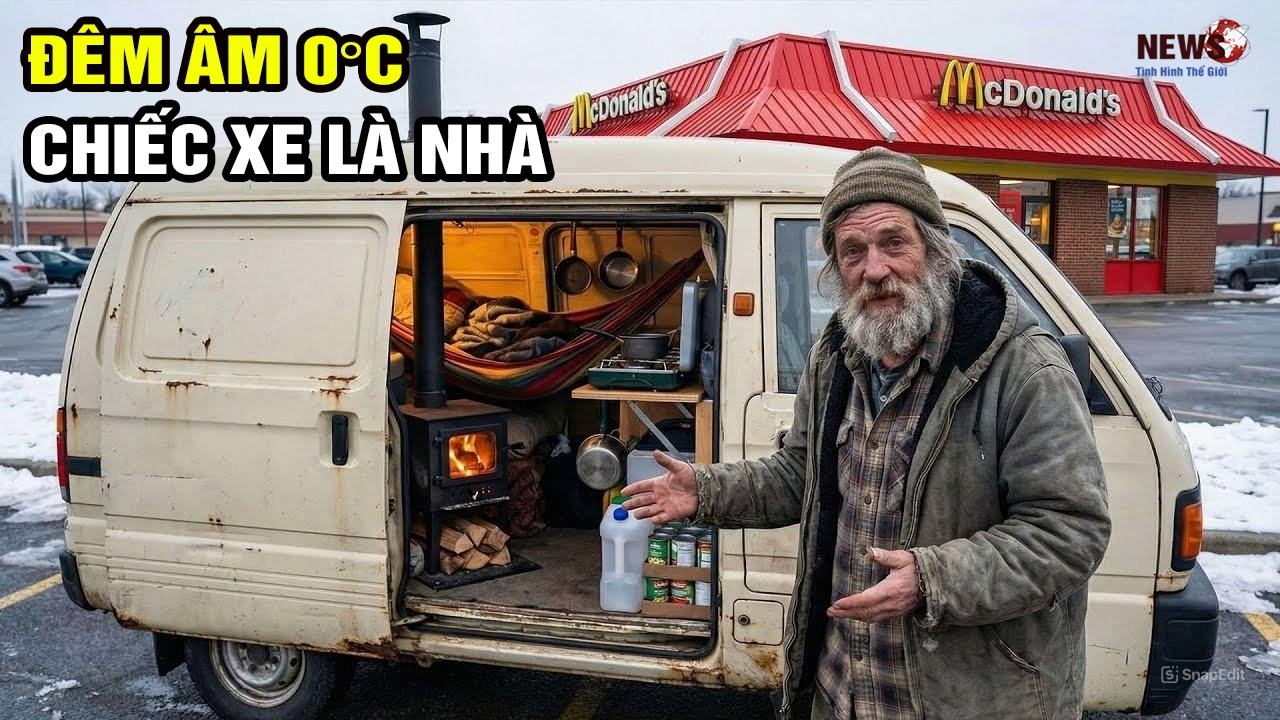 Ngủ Trong Xe Giữa Mùa Đông: Sự Thật Về Cuộc Sống Vô Gia Cư Ít Ai Thấy