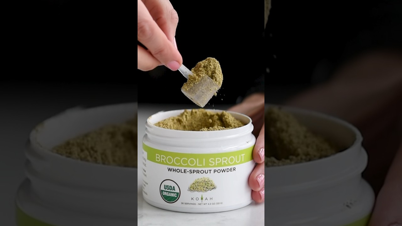 Organic Freeze-Dried Broccoli Sprout Powder. 🌱1 scoop = 1/4 cup of broccoli sprouts.