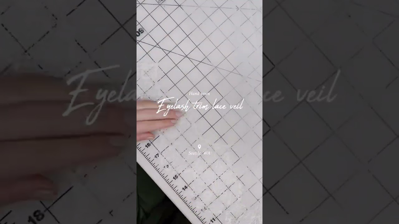 Hand sew a lace veil with me #weddingseason #bridetobe #lace #vintageinspired