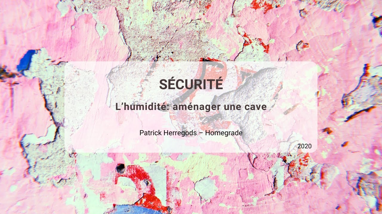 L'humidité : aménager une cave