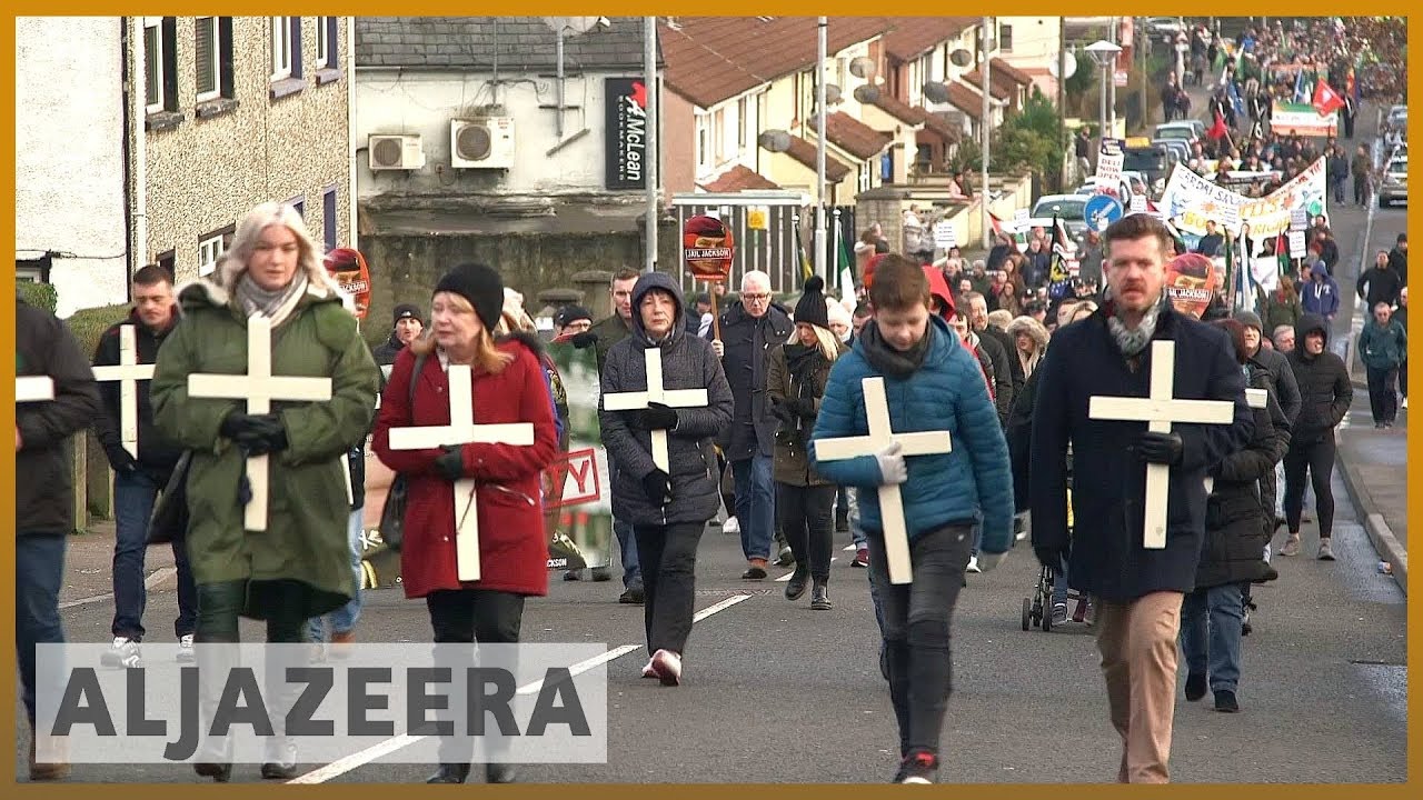 ☘️ Bloody Sunday memorial march through Derry marks 47th anniversary | Al Jazeera English