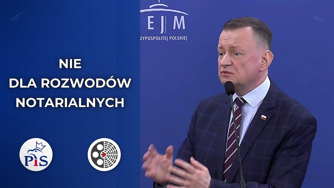 PiS: sprzeciw wobec rozwodów notarialnych i tęczowej ideologii