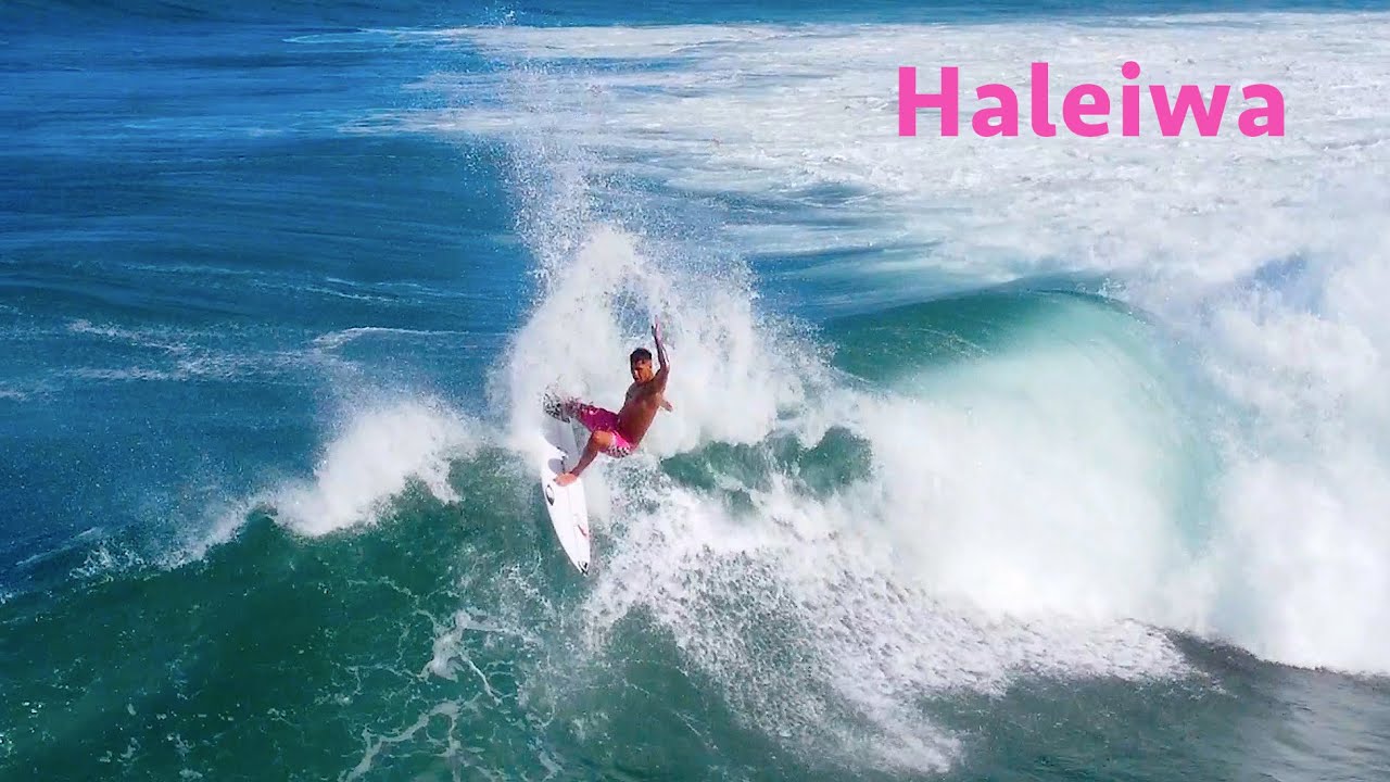 Zeke Lau, Koa Smith, Barron Mamiya Surfing at Haleiwa on the North Shore of Oahu, Hawaii 2022