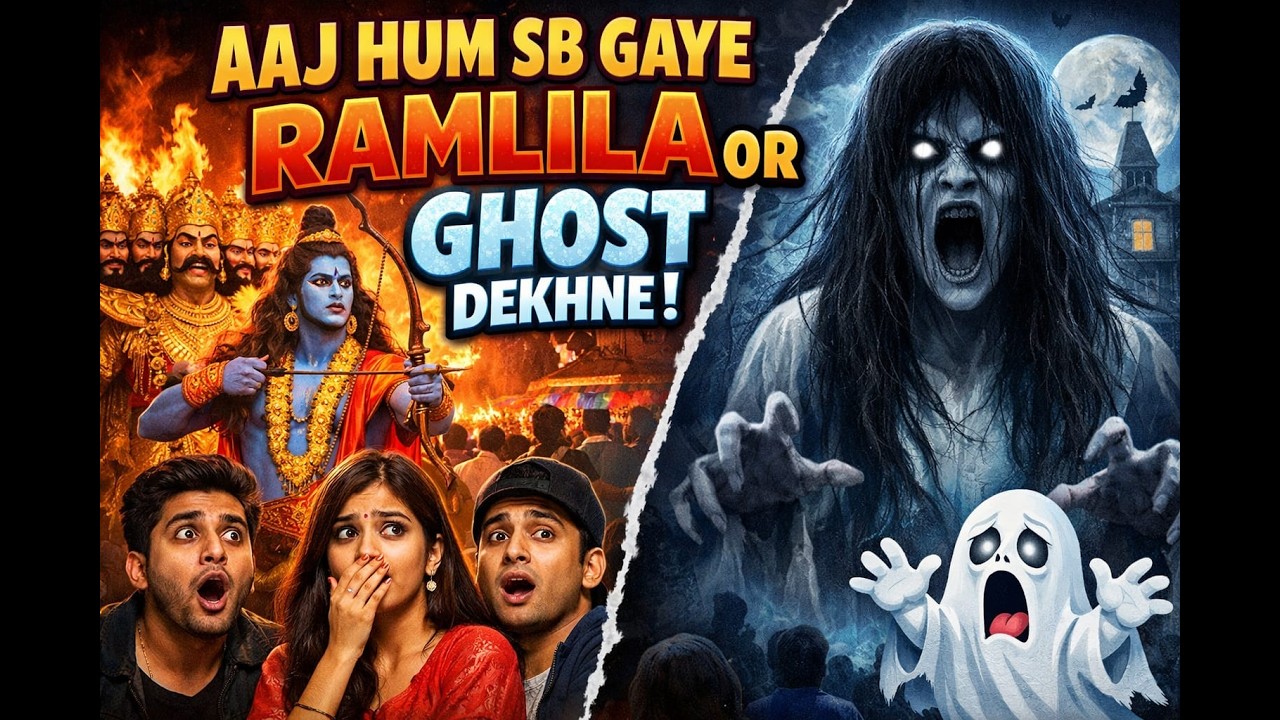 Aaj Hum Sab Gaye Ramlila Aur Ghost Show Dekhne 😱 | Village Program Vlog