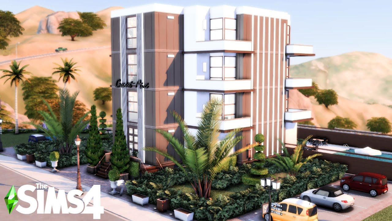 THE LUXURY HOTEL - The Sims 4 // NO CC SPEED BUILD