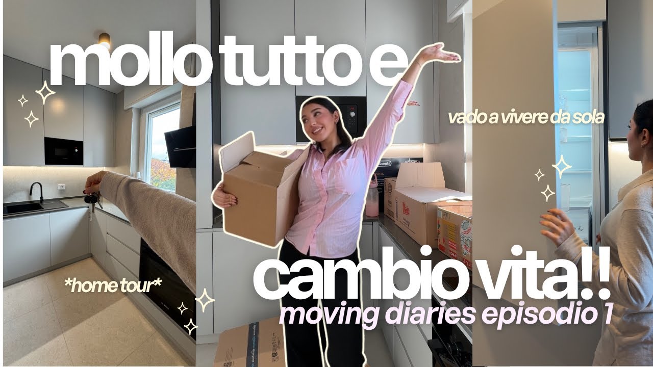 VIVERE DA SOLA A 23 ANNI?! 𝜗𝜚⋆₊˚ #movingdiaries episodio 1 