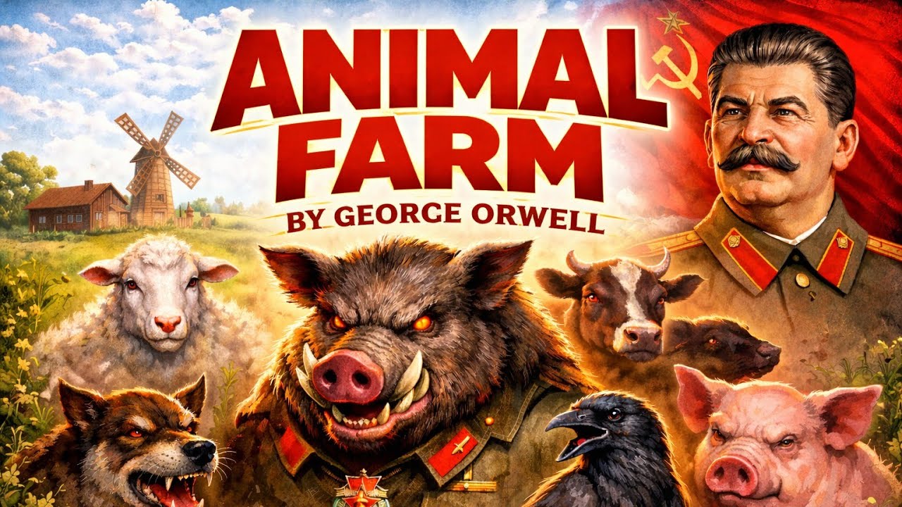 ANIMAL FARM BY GEORGE ORWELL ಕನ್ನಡದಲ್ಲಿ ವಿವರಿಸಲಾಗಿದೆ