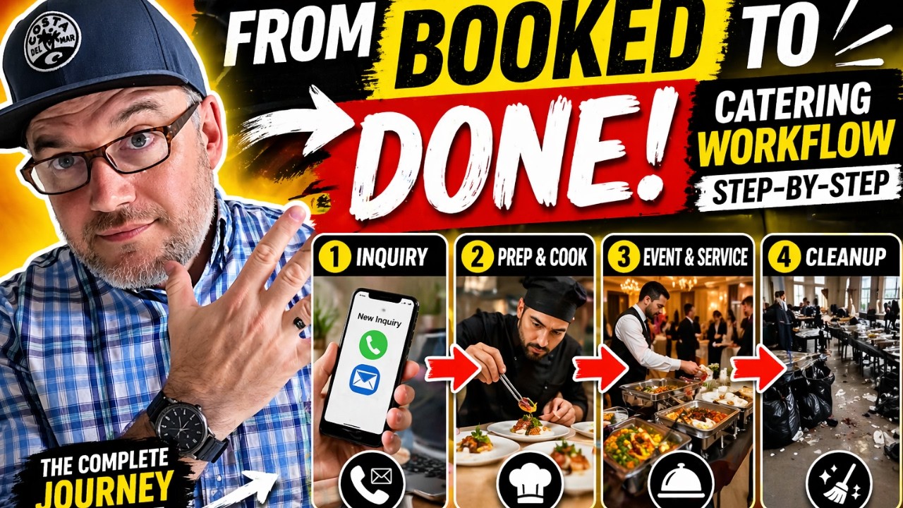 Catering Workflow Step-by-Step, ( From Contract to Cleanup the process )