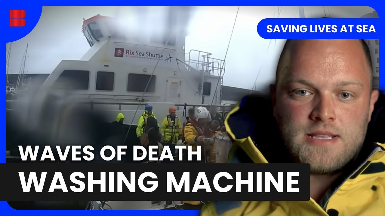 Brighton Lifeboat Crew Battles Washing Machine Waves