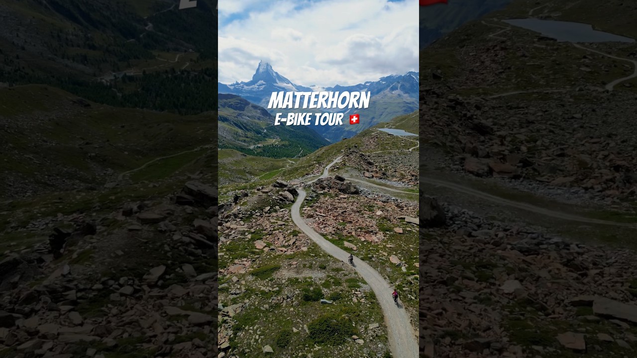 Unforgettable experience - e-bike tour near Zermatt, Switzerland 🇨🇭 #switzerland #mountainbike