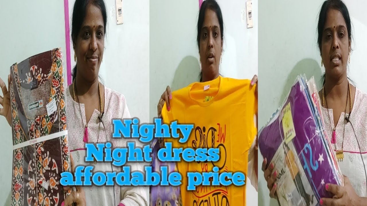 Wholesale price nighty/night dress/pysama tamil/affordable price/low price nighty/Thirumathi Raji