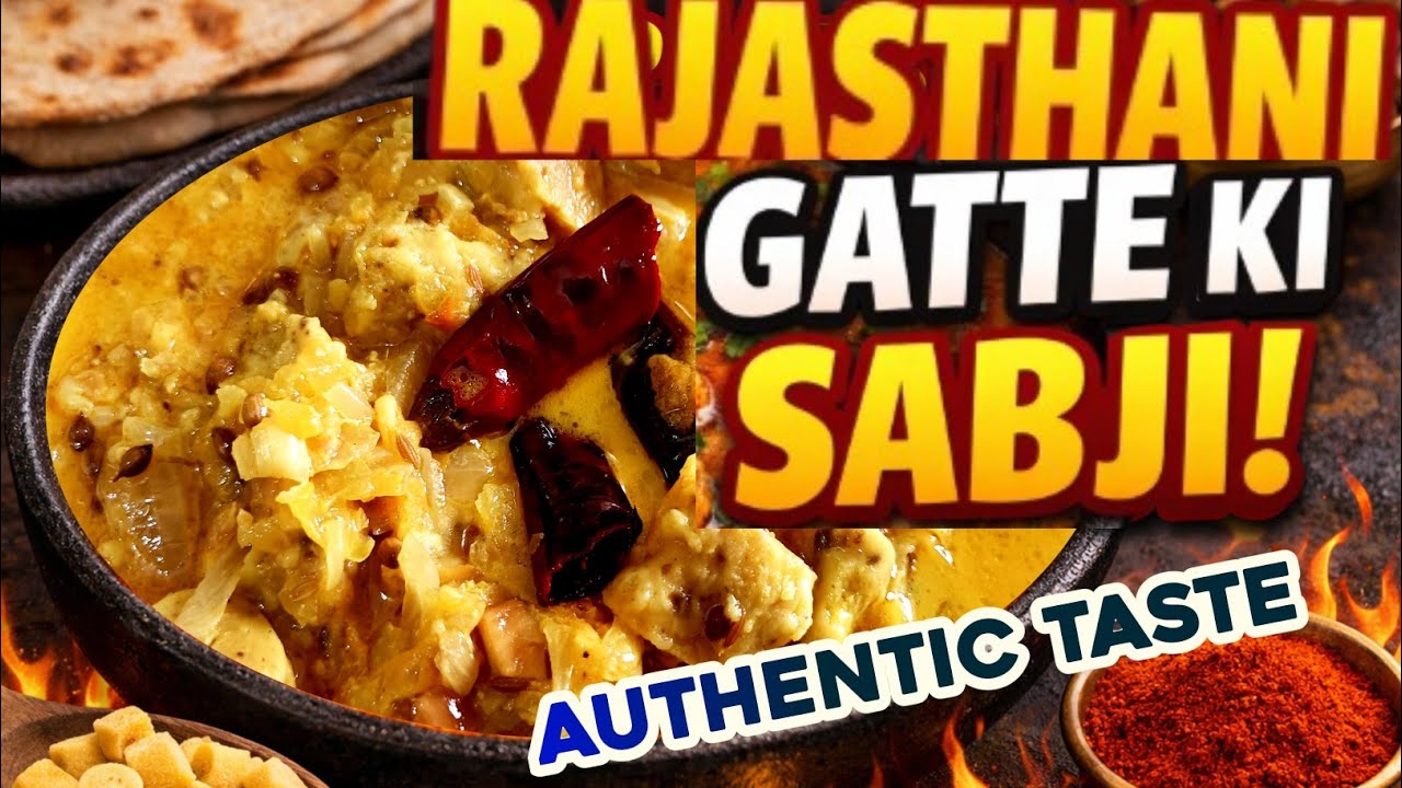 Rajasthani Gatte Ki Sabji Recipe | प्याज लहसुन वाली होटल जैसी गट्टे की सब्जी