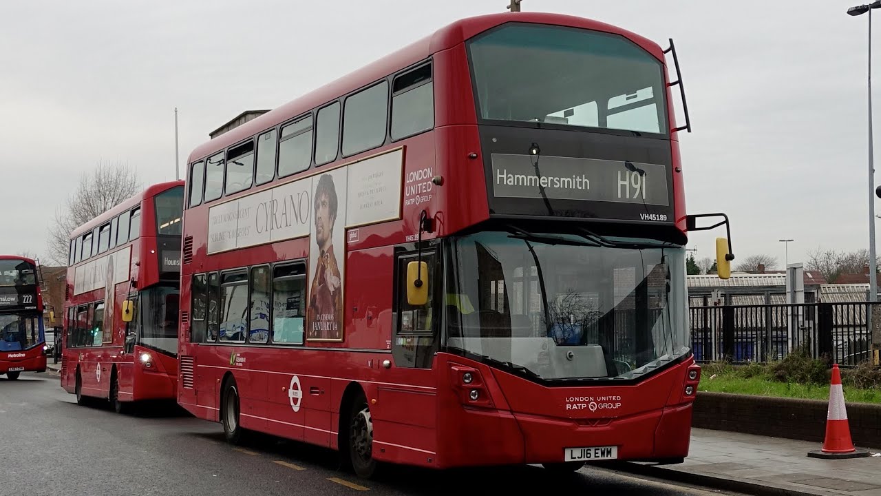 London Bus Route H91 - Hounslow West to Hammersmith - Subtitles