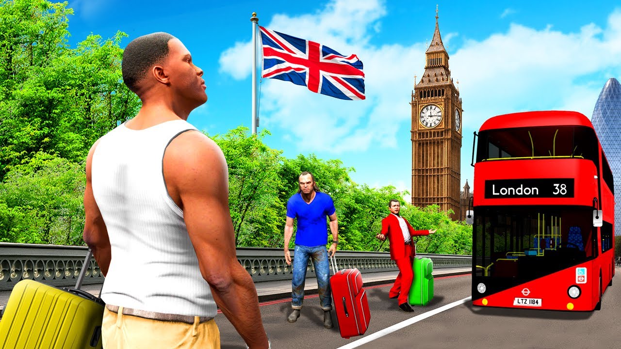 Отправляюсь в ЛОНДОН в GTA 5!