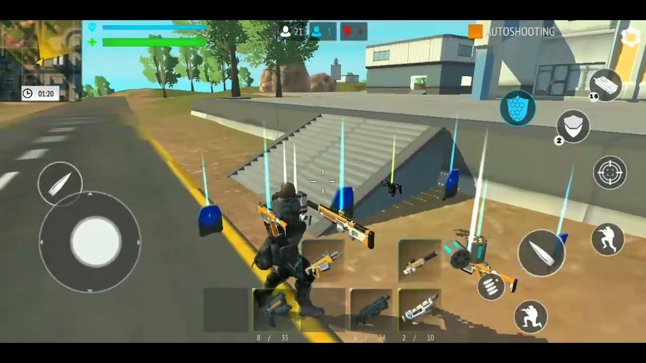 17+kills 😱 Cyber gun battle royale fire force free shooting 💯🔥 pro player!!