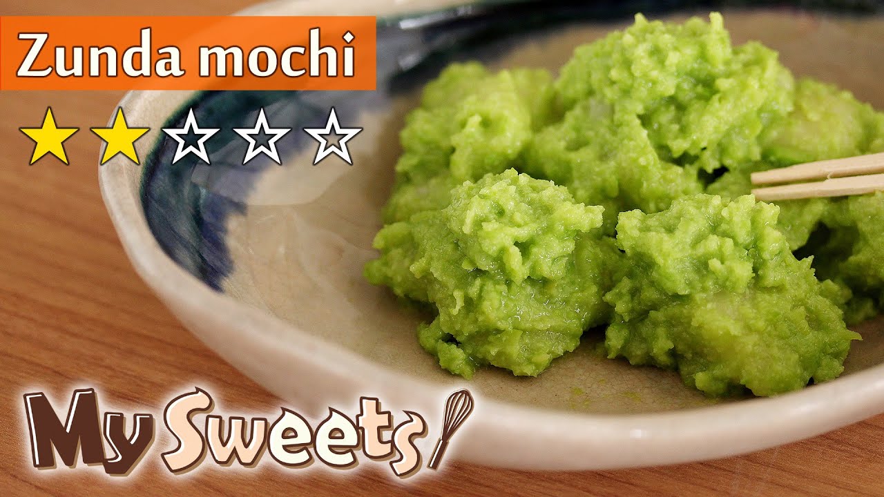 Zunda mochi ( soybean paste sticky rice cake ) | MySweets