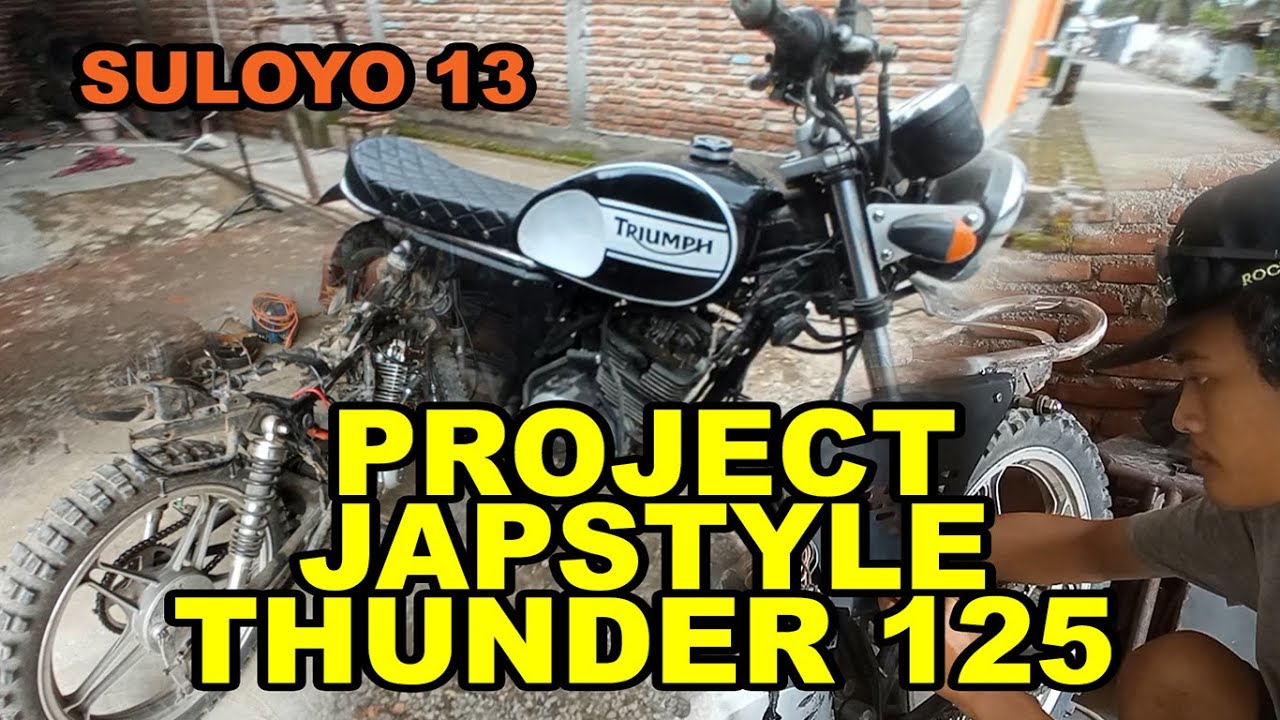 cara merubah rangka suzuki thunder untuk body japstyle