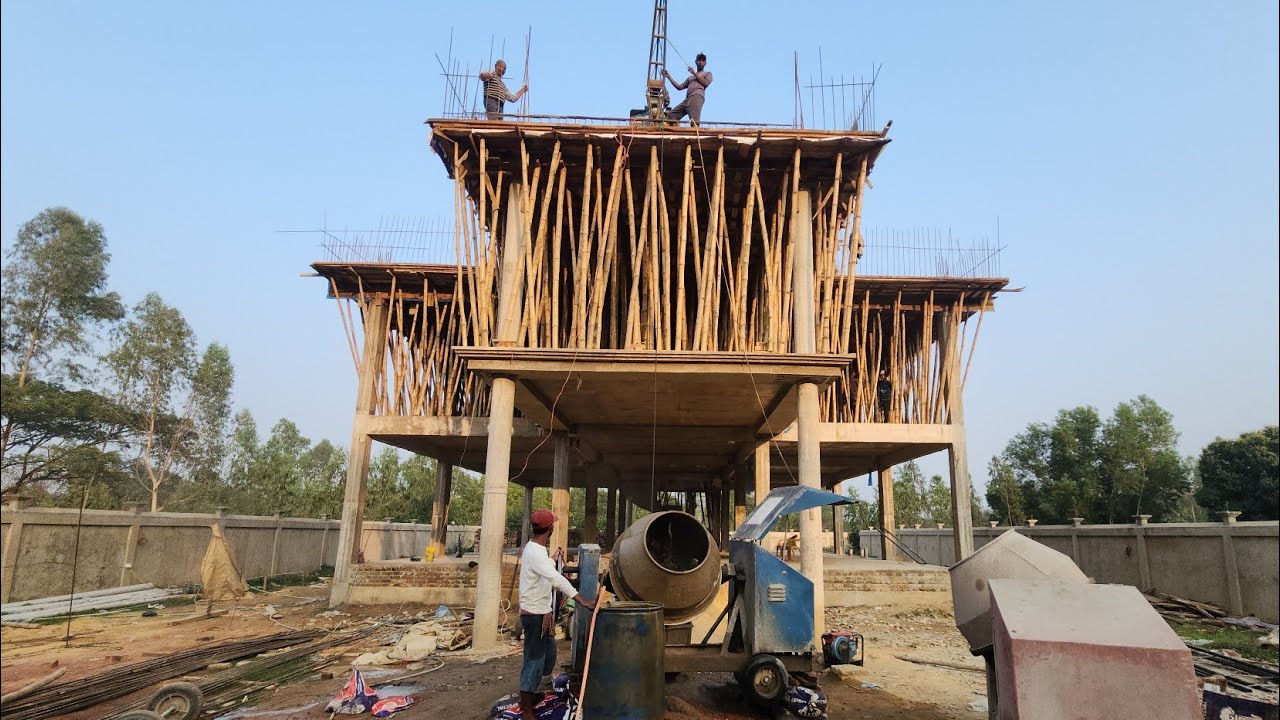 ৩৩০০ স্কয়ার ফিট ছাদ ঢালাই করতে কি পর্যন্ত মালামাল লাগলো 
