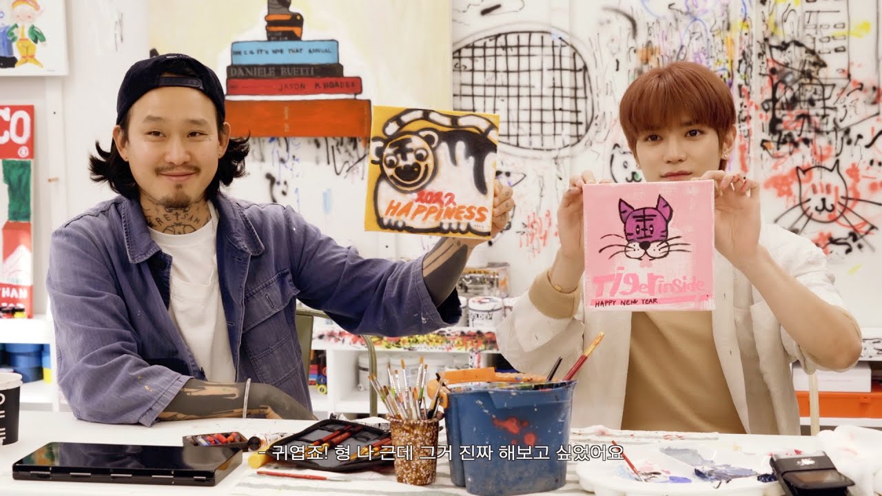 네모난 텍스처가 생기는 게 좋아요💖 | Painting with Novo🎨