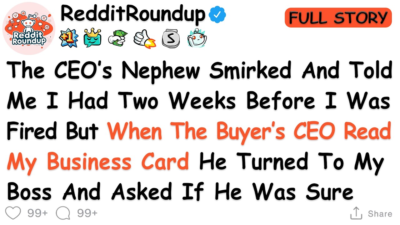 The CEO’s Nephew Bragged That I Was Finished In Two Weeks But After The Buyer’s CEO Realized Who...