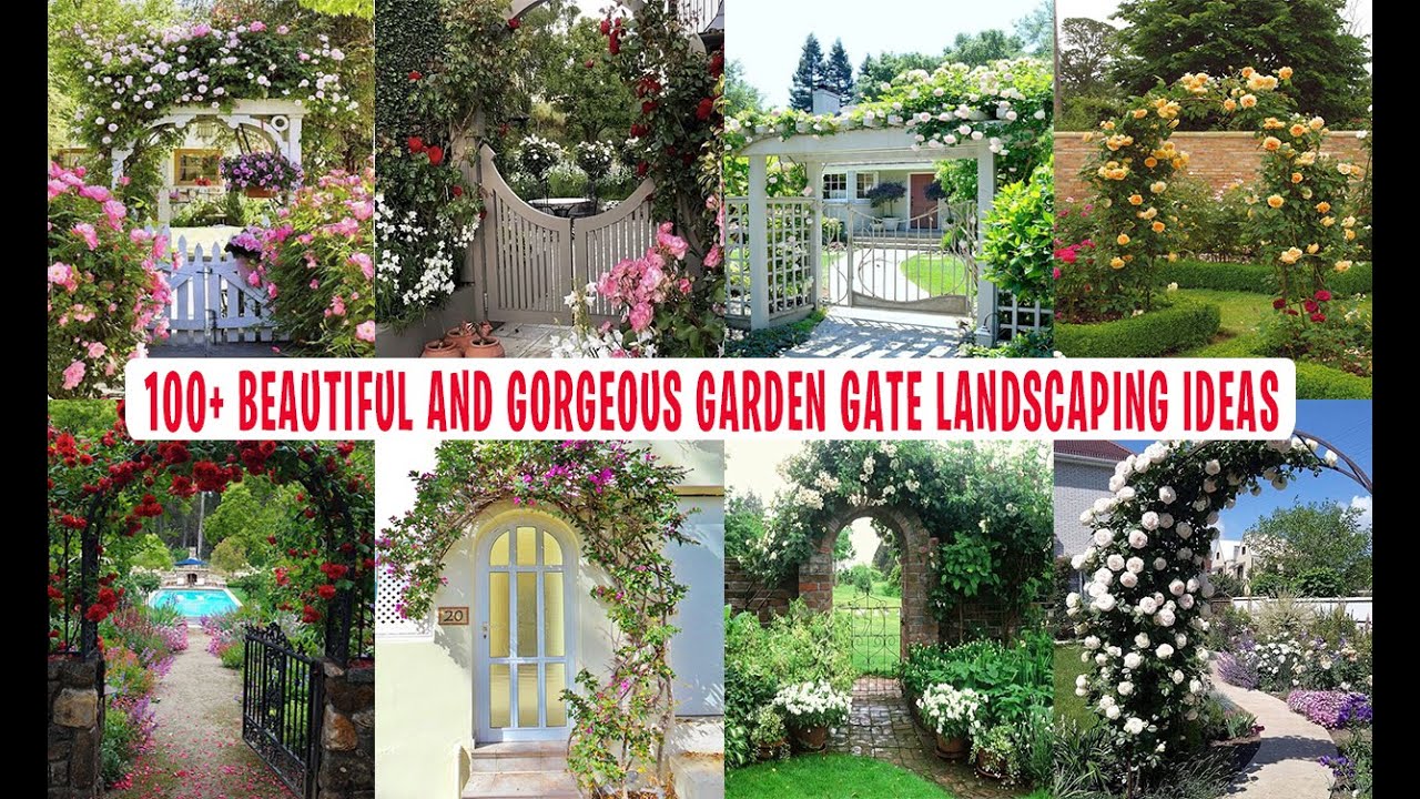 100+ Beautiful and Gorgeous Garden Gate Landscaping Ideas || Backyard Garden Gate Ideas