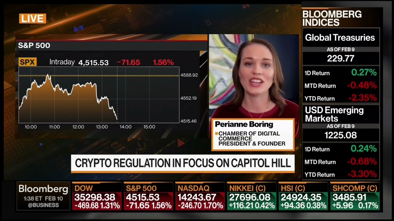 CEO Perianne Boring on Bloomberg T.V. - 2/10/22