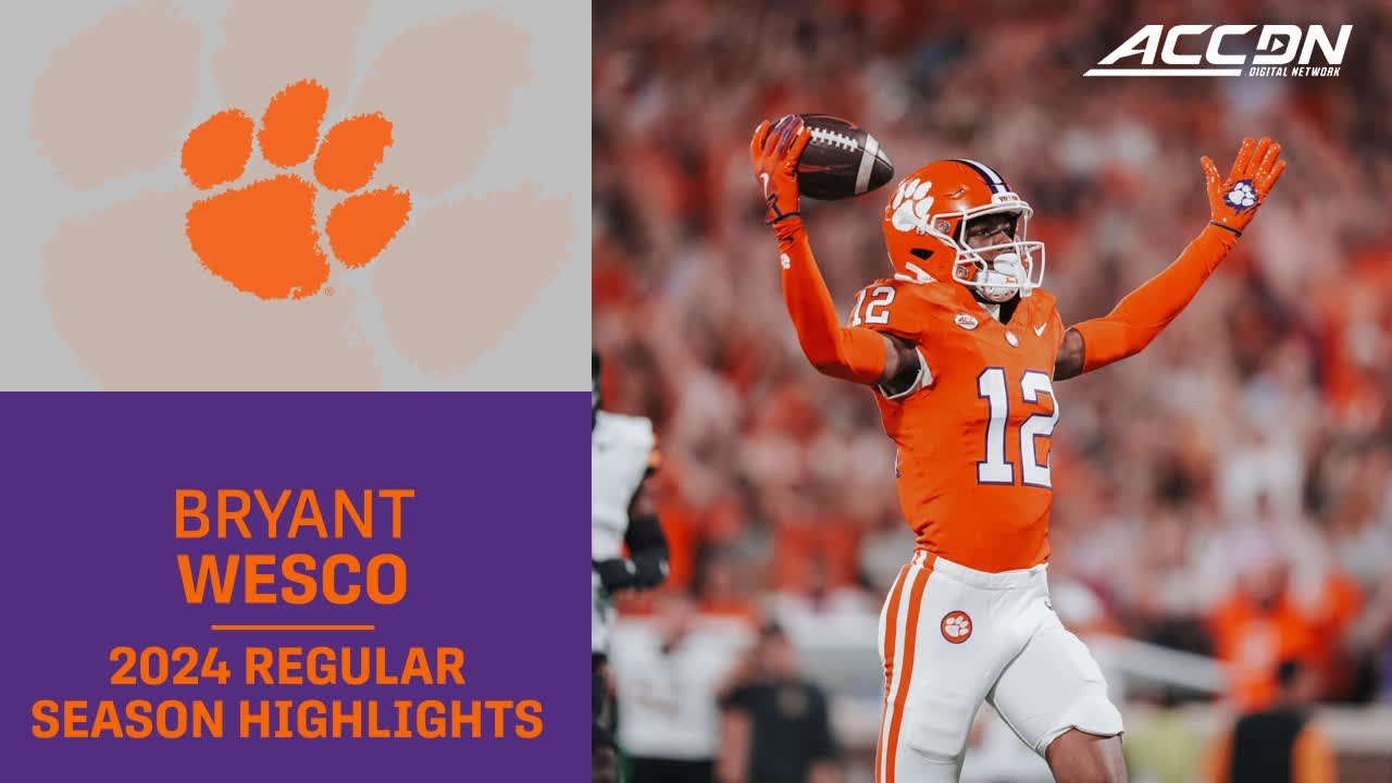 Bryant Wesco Jr. 2024 Regular Season Highlights | Clemson Wide Receiver