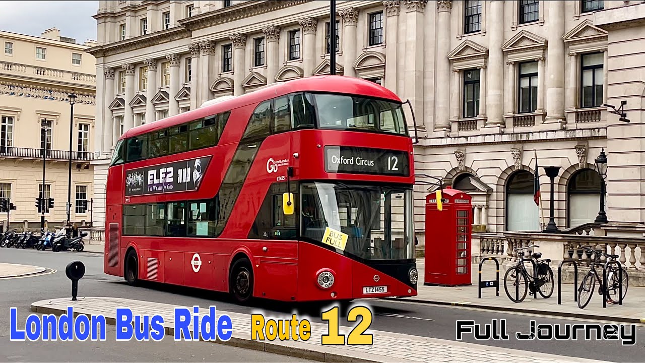 London Bus Ride 🇬🇧 Route 12 -  Dulwich Etherow Street to Oxford Circus | Full Journey