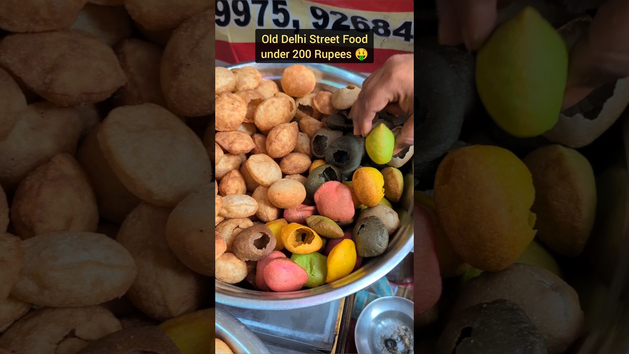 Chandni Chowk Delhi Street Food under 200 Rupees 🤤🔥