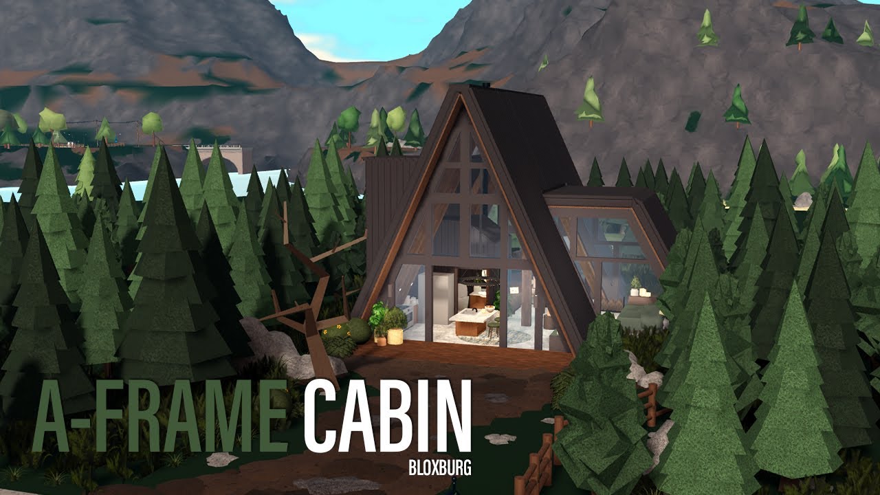 I Built a PINTEREST-WORTHY 'A-Frame Cabin' in Bloxburg