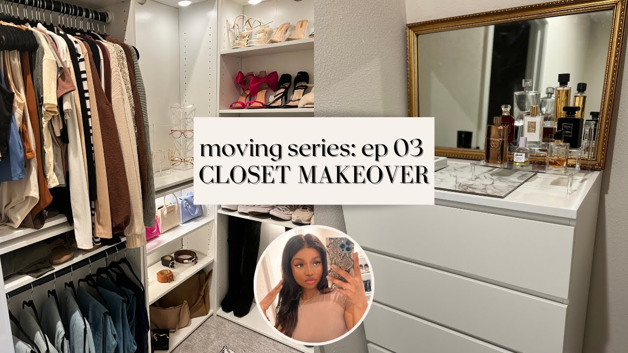 Transforming My Tiny Closet into a Pinterest-Worthy Space | DIY Closet  Makeover🤍