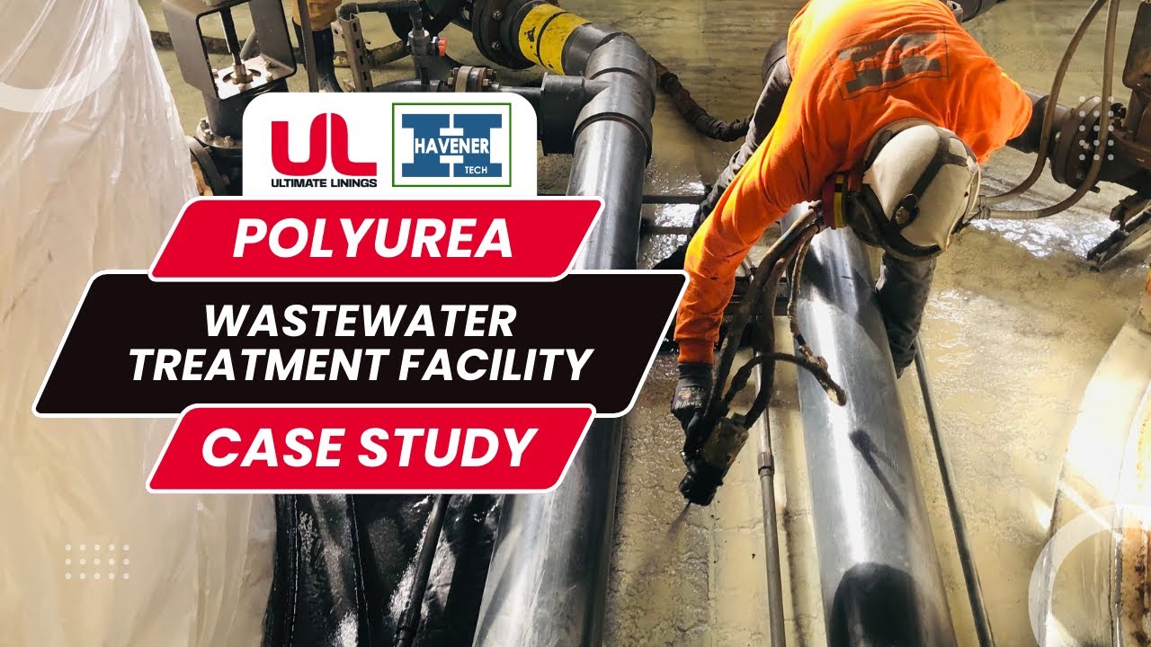 Polyurea Case Study: Wastewater treatment facility,  Sodium Hypochlorite NaCl tank and pump rooms